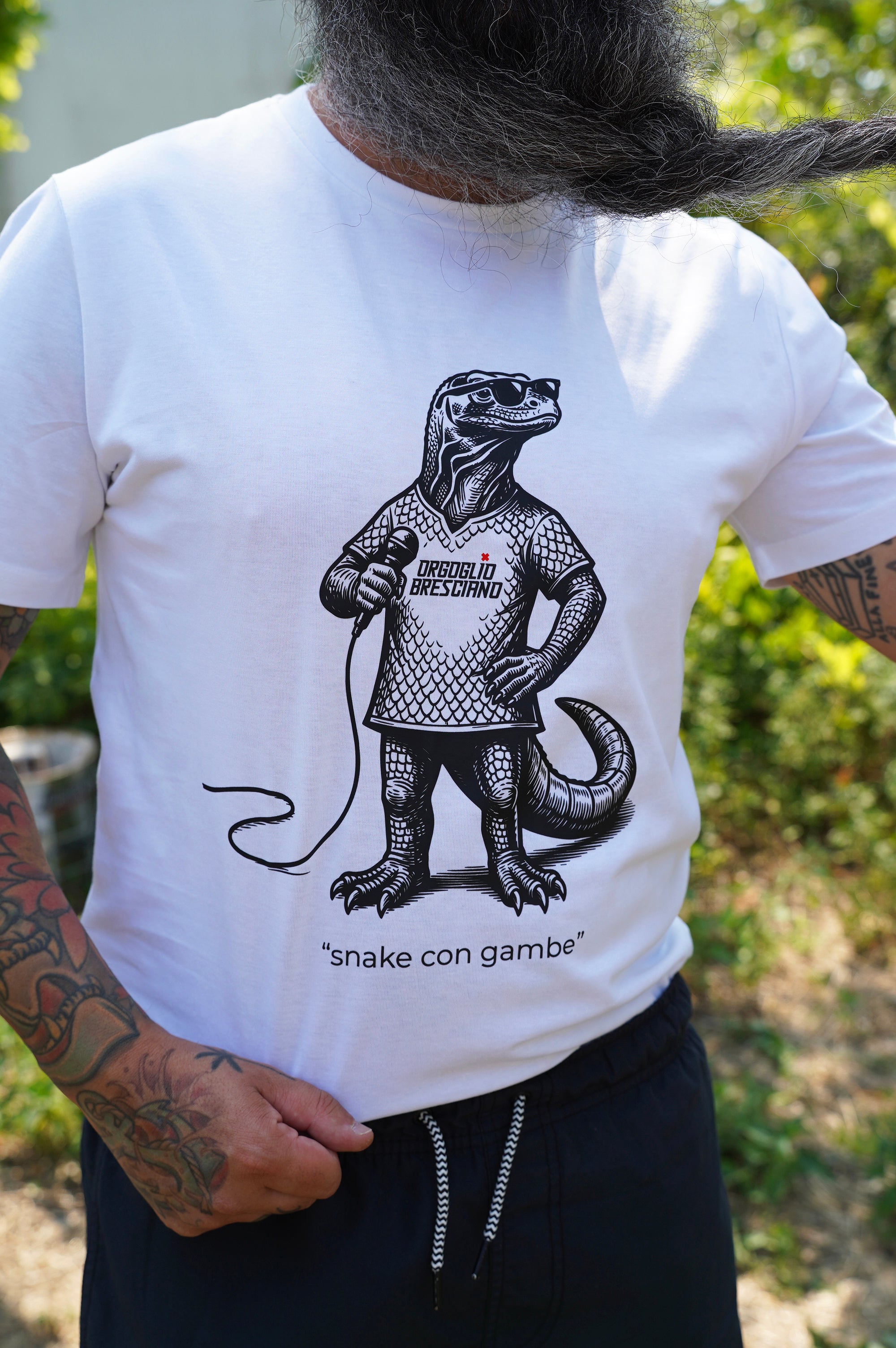 T-shirt Snake con gambe